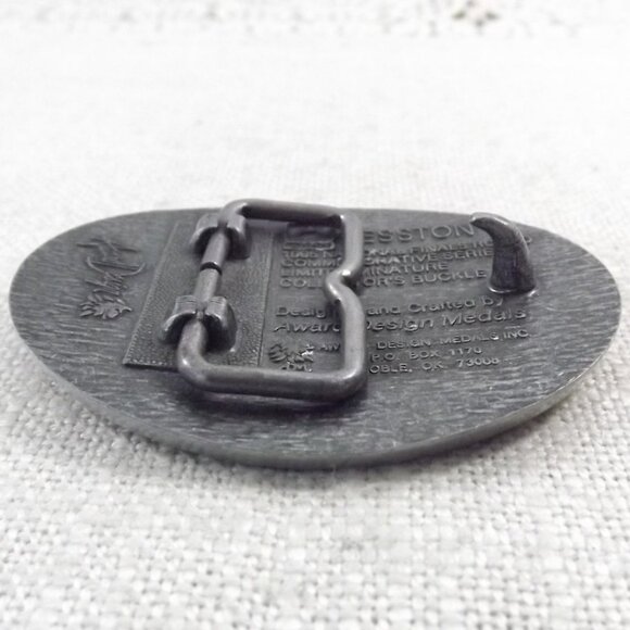 NOS 1995 Hesston National Finals Rodeo Child's Commemorative Belt Buckle - Picture 6 of 10